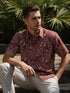 GAVYN R/FIT SHORT SLEEVE SHIRT (MAROON)